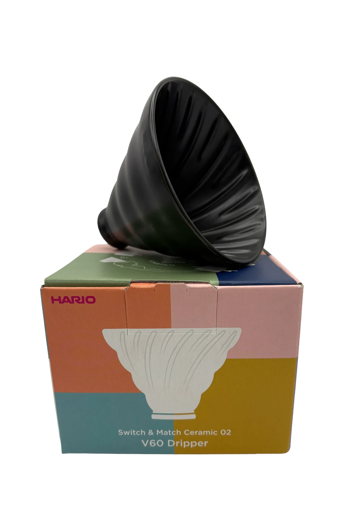 Hario V60 Switch & Match Ceramic Dripper - Size 02 (Matte Black)